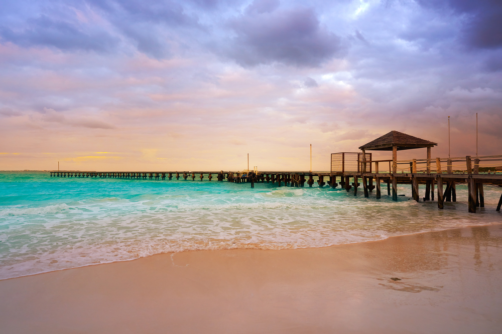 Playa Caracol al tramonto