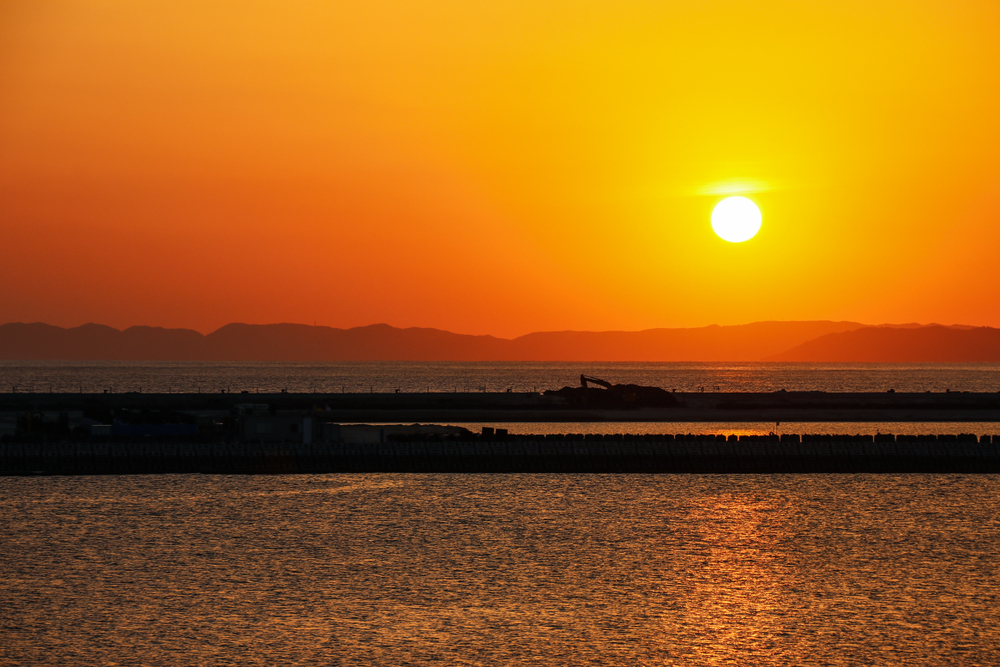 Tramonto su Senaga Island