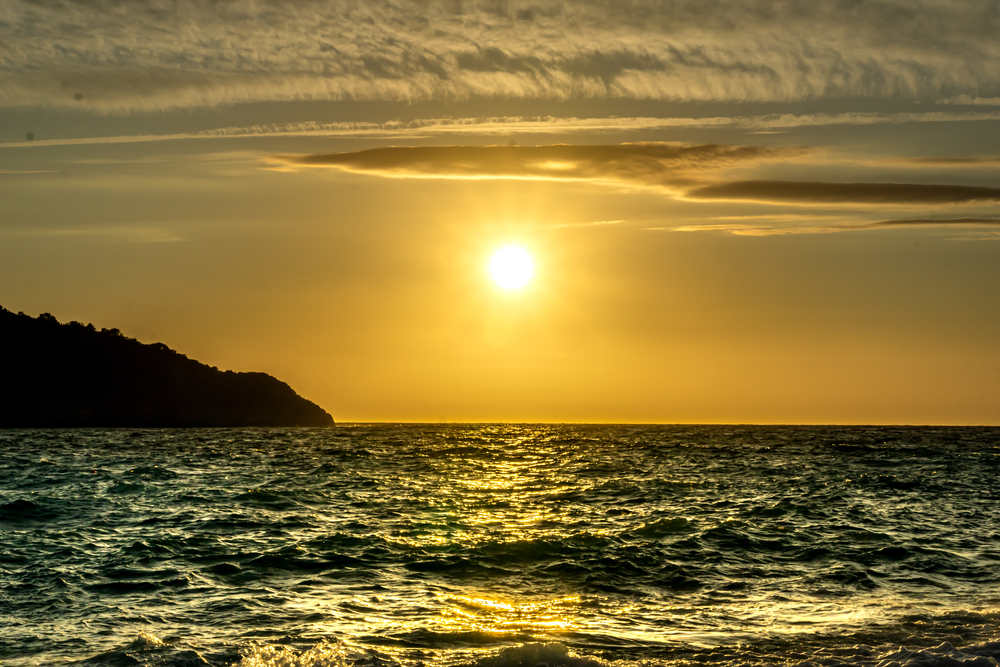 Tramonto sul mare di Diamante