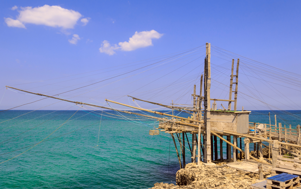 Peschici, trabucco