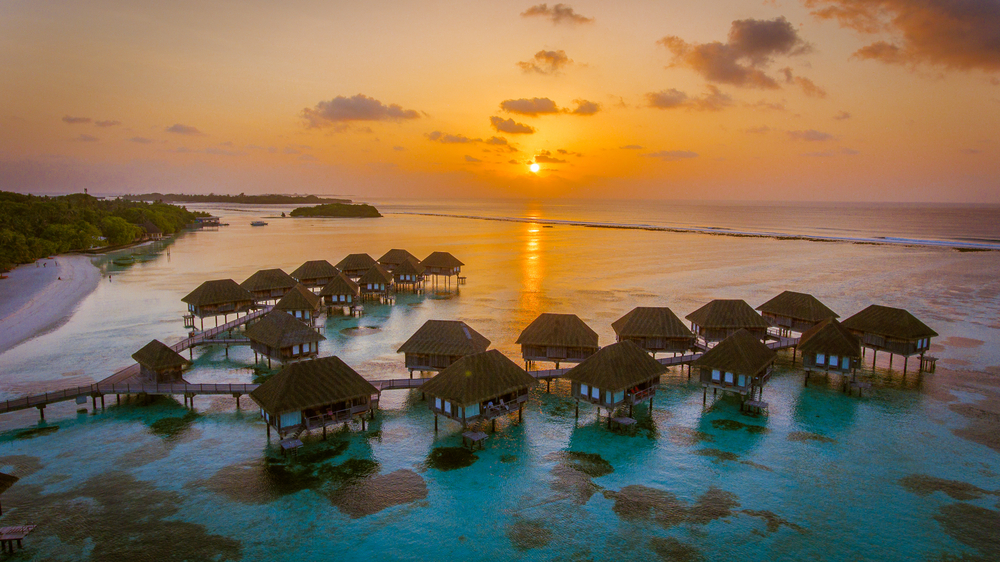 Tramonto alle Maldive