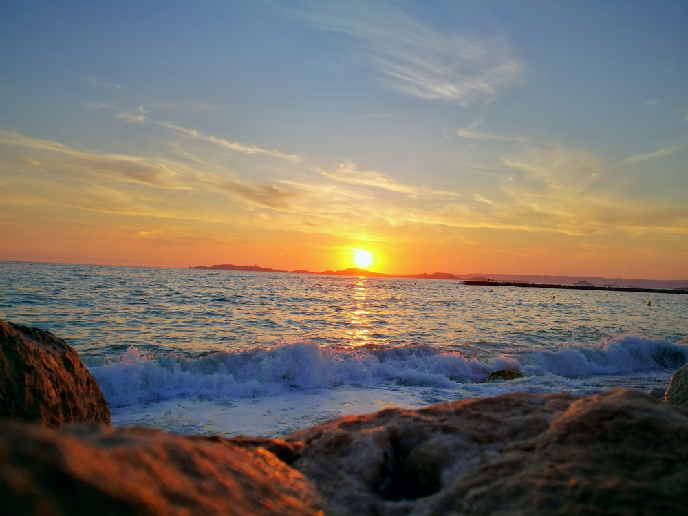 Tramonto sulla Spiaggia del Prado