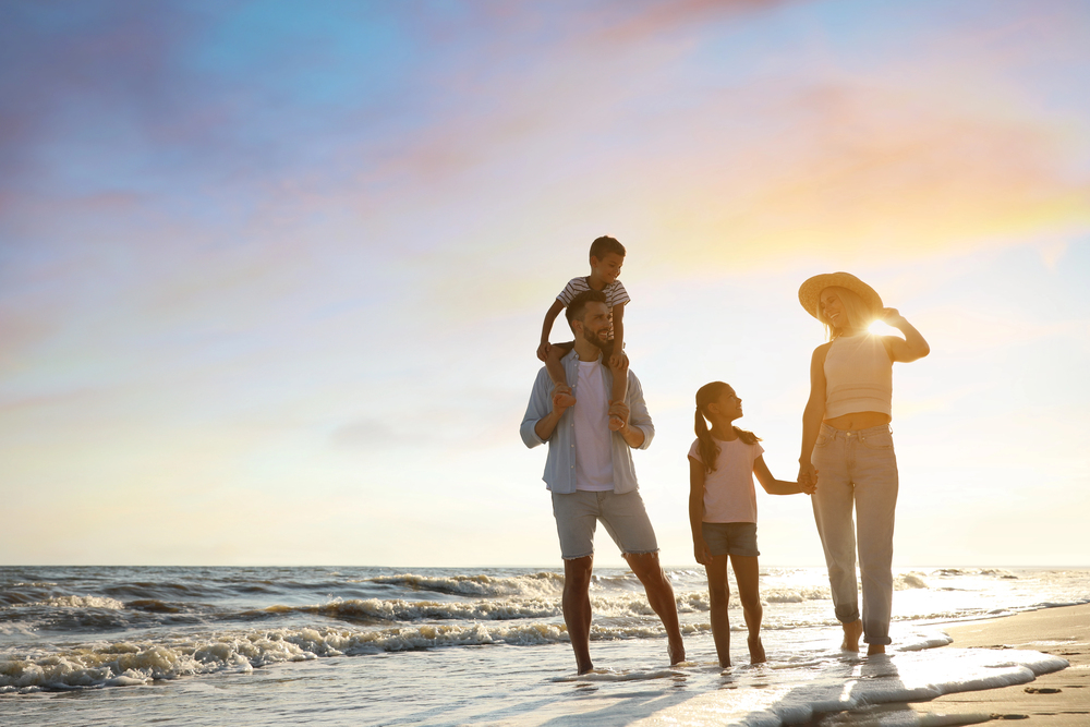 Famiglia al mare